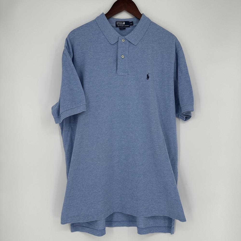Polo Ralph Lauren XL Blue mens cotton polo pony logo